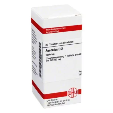 AESCULUS D 2 tabletten, 80 stuks AESCULUS D 2 tabletten, 80 stuks