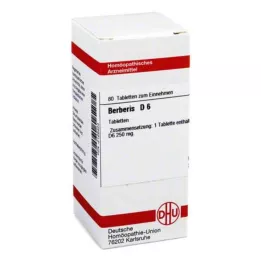 BERBERIS D 6 tabletten, 80 stuks