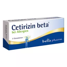 CETIRIZIN beta filmomhulde tabletten, 7 stuks