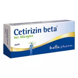 CETIRIZIN beta filmomhulde tabletten, 20 stuks
