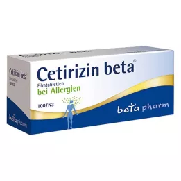 CETIRIZIN beta filmomhulde tabletten, 100 stuks