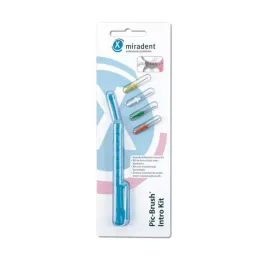 MIRADENT Interd.Pic-Brush Intro Kit 1H+4B.tra.blauw, 1 st