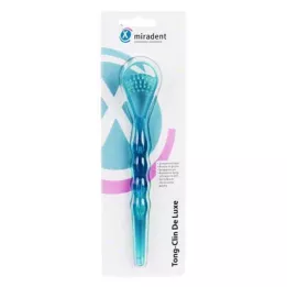 MIRADENT Tongreiniger Tong-Clin de L. blauw trans., 1 stuk