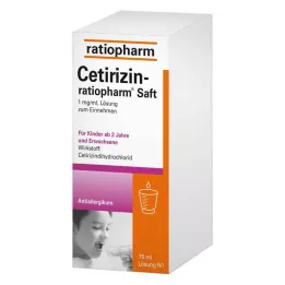 CETIRIZIN-ratiopharm sap, 75 ml