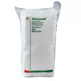 VLIWAZELL Absorberende kompressen niet-steriel 10x20 cm, 25 stuks