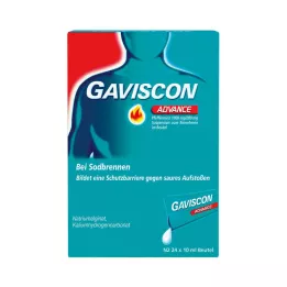 GAVISCON Advance Pepermunt Suspensie, 12X10 ml