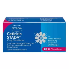 CETIRIZIN STADA 10 mg filmomhulde tabletten, 20 stuks