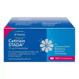 CETIRIZIN STADA 10 mg filmomhulde tabletten, 100 stuks