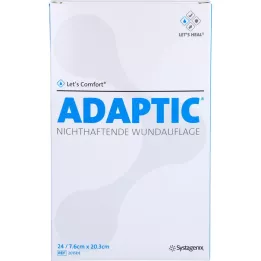 ADAPTIC 7,6x20,3 cm vochtig wondverband 2015DE, 24 stuks