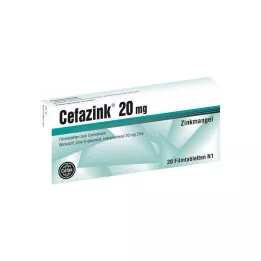 CEFAZINK 20 mg filmomhulde tabletten, 20 stuks