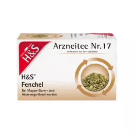 H&amp;S Venkelthee ongemengde filterzakjes, 20X2.2 g