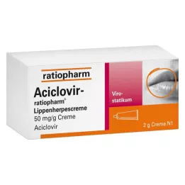 ACICLOVIR-ratiopharm lip herpes crème, 2 g