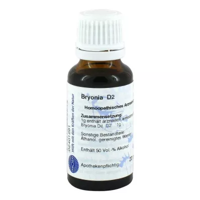 BRYONIA D 2 Verdunning, 20 ml