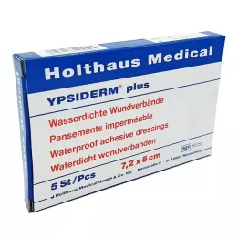 YPSIDERM plus wondverband 5x7,2 cm, 5 st