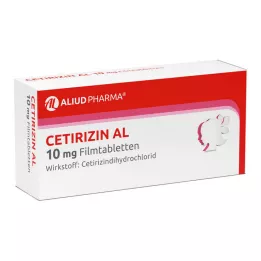 CETIRIZIN AL 10 mg filmomhulde tabletten, 50 stuks