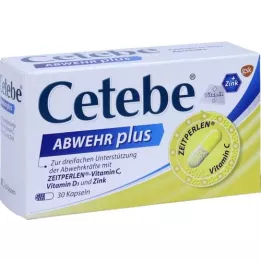 CETEBE ABWEHR plus vitamine C+vitamine D3+Zink Kaps., 30 st