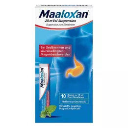 MAALOXAN 25 mVal suspensie, 10X10 ml