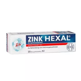 ZINK HEXAL Bruistabletten, 20 stuks