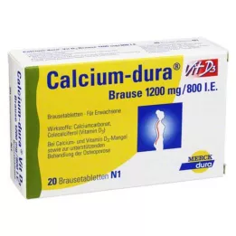 CALCIUM DURA Vit D3 bruisend 1200 mg/800 I.E., 20 stuks