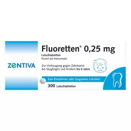 FLUORETTEN 0,25 mg tabletten, 300 stuks