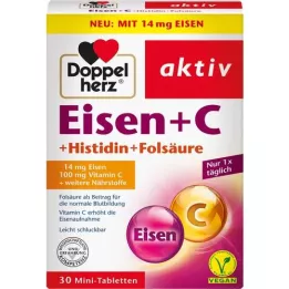 DOPPELHERZ Eisen+Vit.C+L-Histidin-tabletten, 30 st