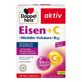DOPPELHERZ IJzer+Vit.C+L-Histidine Tabletten, 30 stuks