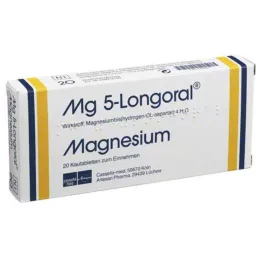 MG 5 LONGORAL kauwtabletten, 20 stuks