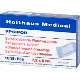 WUNDVERBAND Ypsipor steriel 5x7,2 cm, 50 stuks