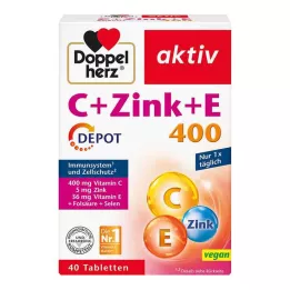 DOPPELHERZ C+Zink+E Depot Tabletten, 40 stuks