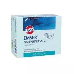 EMSER Neusspoelzout fysiologisch flesje, 20 stuks