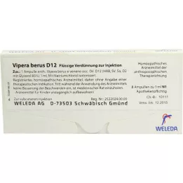 VIPERA BERUS D 12 ampullen, 8x1 ml