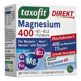 TAXOFIT Magnesium 400+B1+B6+B12+Foliumzuur 800 korrels, 20 stuks
