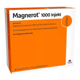 MAGNEROT 1000 Injecteert Ampoules, 10x10 ml