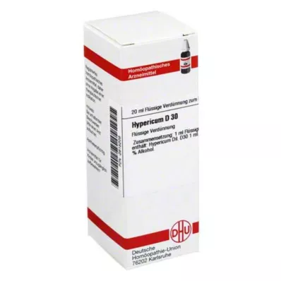 HYPERICUM D 30 Verdunning, 20 ml HYPERICUM D 30 Verdunning, 20 ml