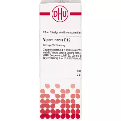 VIPERA BERUS D 12 Verdunning, 20 ml