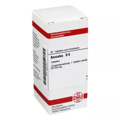 AESCULUS D 6 tabletten, 80 stuks AESCULUS D 6 tabletten, 80 stuks