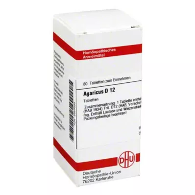 AGARICUS D 12 tabletten, 80 stuks AGARICUS D 12 tabletten, 80 stuks