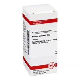 ALLIUM SATIVUM D 6 tabletten, 80 stuks