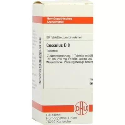 COCCULUS D 8 tabletten, 80 st COCCULUS D 8 tabletten, 80 st