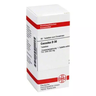 COCCULUS D 30 tabletten, 80 stuks COCCULUS D 30 tabletten, 80 stuks