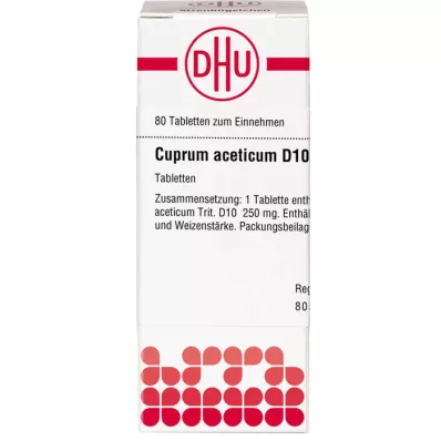 CUPRUM ACET D10, 80 st CUPRUM ACET D10, 80 st