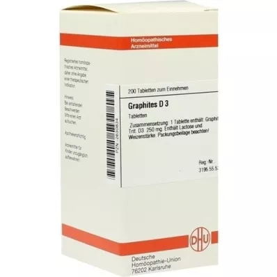 GRAPHITES D 3 tabletten, 200 st GRAPHITES D 3 tabletten, 200 st