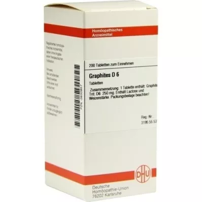GRAPHITES D 6 tabletten, 200 st GRAPHITES D 6 tabletten, 200 st