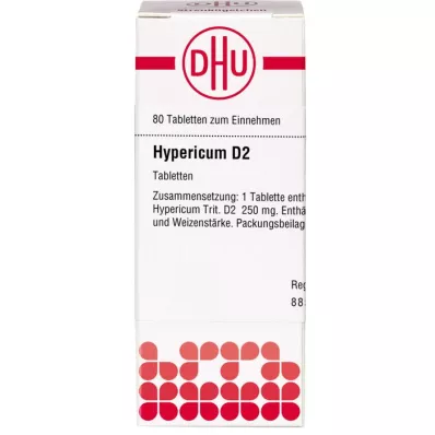 HYPERICUM D 2 tabletten, 80 stuks