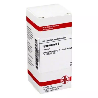 HYPERICUM D 3 tabletten, 80 stuks HYPERICUM D 3 tabletten, 80 stuks