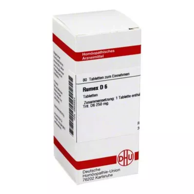 RUMEX D 6 tabletten, 80 stuks RUMEX D 6 tabletten, 80 stuks