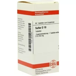 SULFUR D 10 tabletten, 80 st