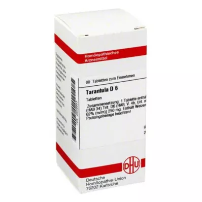 TARANTULA D 6 tabletten, 80 stuks