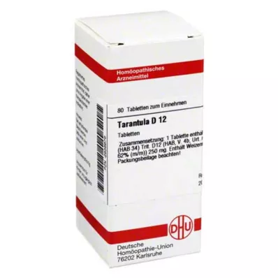 TARANTULA D 12 tabletten, 80 stuks