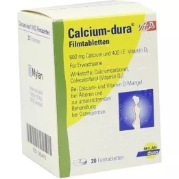 CALCIUM DURA Vit D3 -film -gecoate tabletten, 20 st